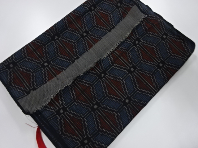 JAPANESE KIMONO / ANTIQUE BOLT FOR KIMONO / SILK / TSUMUGI